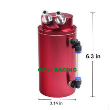 Round Racing Aluminum Oil Catch Tank Can with Mini Air Filter 0.5L